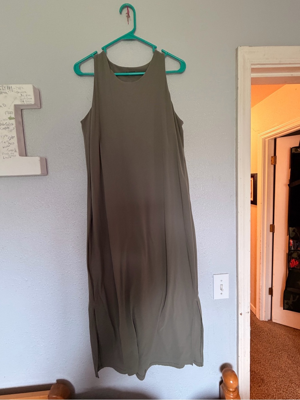 Cooperative Olive Green Sleeveless Maxi Dress